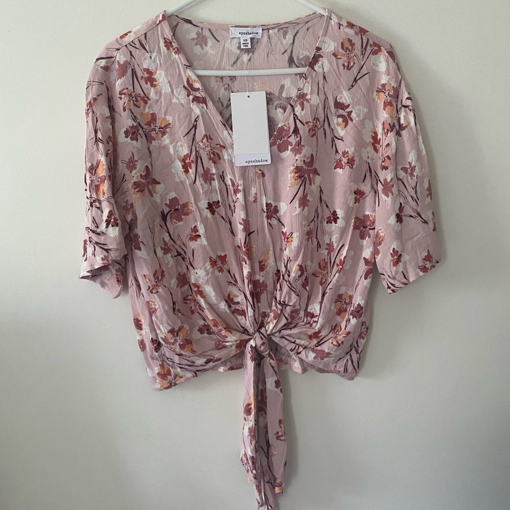 Eye shadow Pink Floral Women's Top